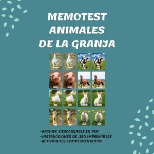 MEMOTEST DIGITAL - ANIMALES DE LA GRANJA