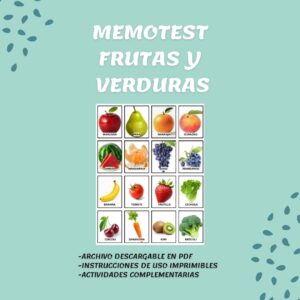 MEMOTEST DIGITAL - FRUTAS Y VERDURAS